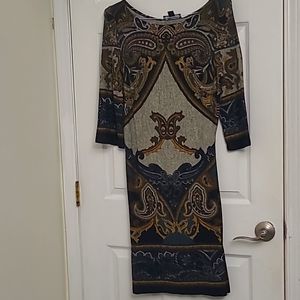 Stefani Multicolored Midi Dress